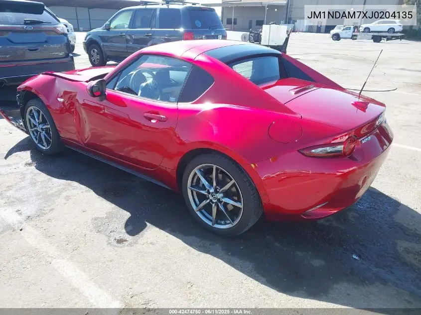 2018 Mazda Mx-5 Miata Rf Grand Touring VIN: JM1NDAM7XJ0204135 Lot: 42474750