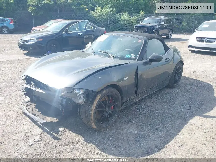 2019 Mazda Mx-5 Miata Club VIN: JM1NDAC78K0301109 Lot: 42237658