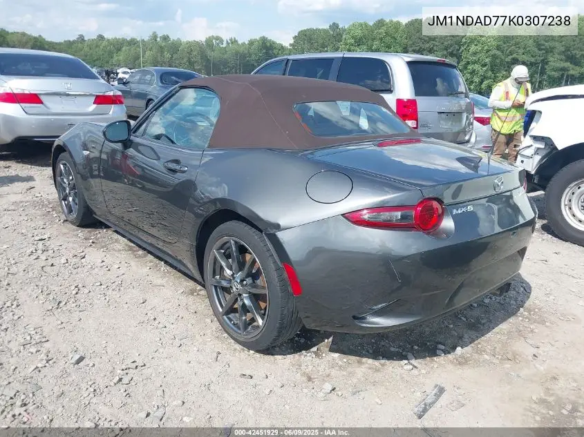 2019 Mazda Mx-5 Miata Grand Touring VIN: JM1NDAD77K0307238 Lot: 42451929