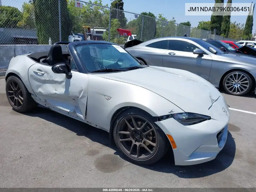 2019 Mazda Mx-5 Miata Sport VIN: JM1NDAB79K0306451 Lot: 42598346