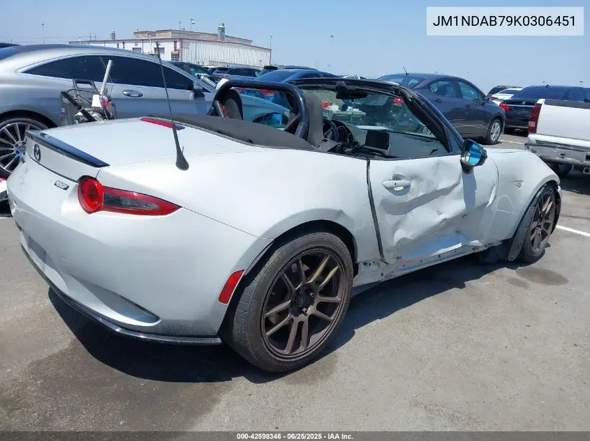 2019 Mazda Mx-5 Miata Sport VIN: JM1NDAB79K0306451 Lot: 42598346
