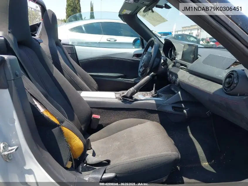 2019 Mazda Mx-5 Miata Sport VIN: JM1NDAB79K0306451 Lot: 42598346