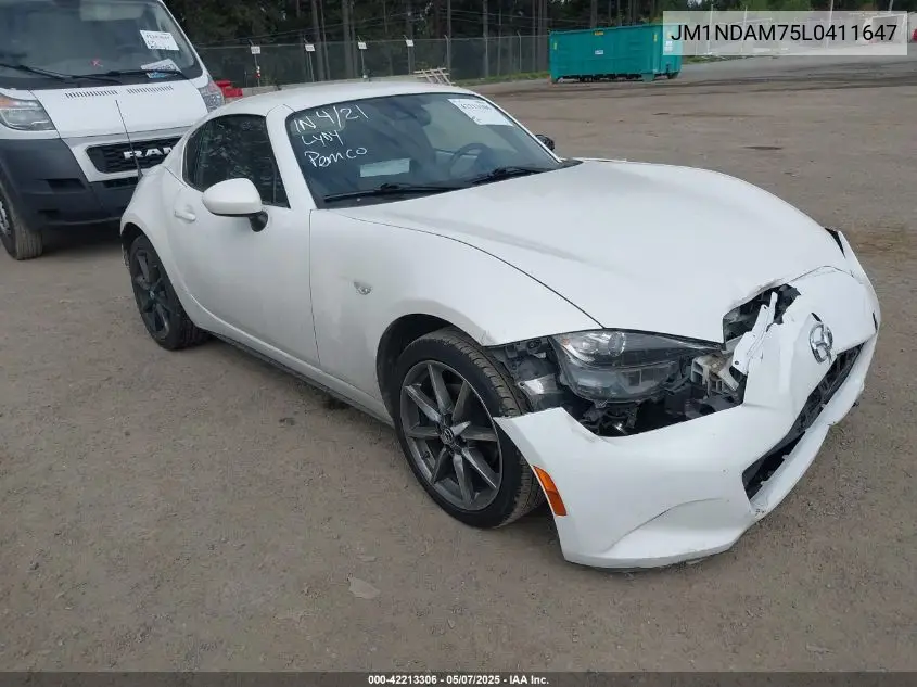 2020 Mazda Mx-5 Miata Rf Grand Touring VIN: JM1NDAM75L0411647 Lot: 42213306