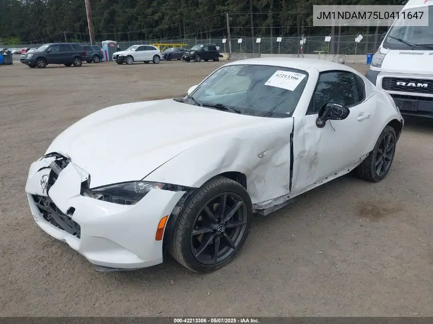 2020 Mazda Mx-5 Miata Rf Grand Touring VIN: JM1NDAM75L0411647 Lot: 42213306