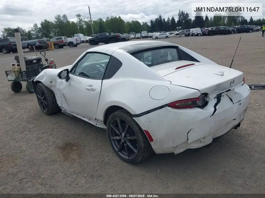 2020 Mazda Mx-5 Miata Rf Grand Touring VIN: JM1NDAM75L0411647 Lot: 42213306