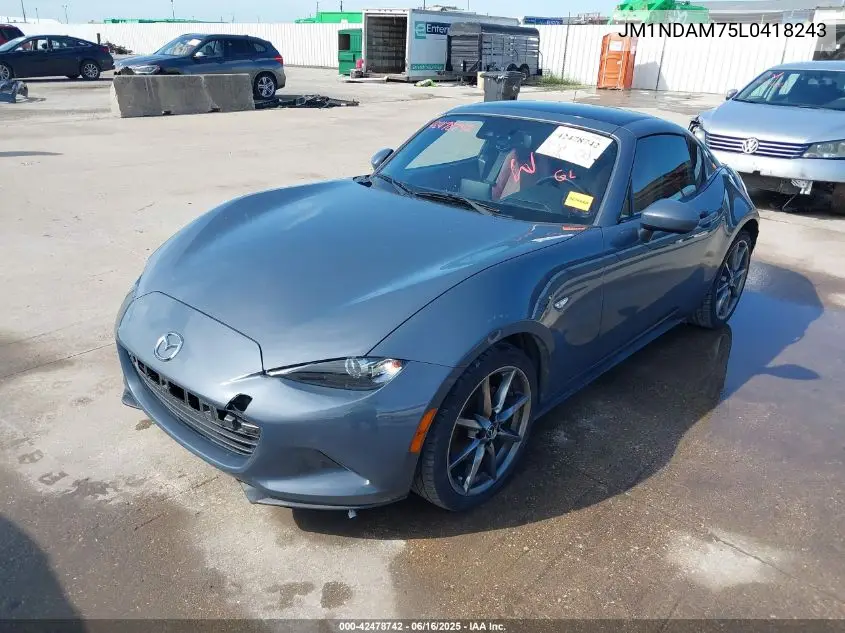 2020 Mazda Mx-5 Miata Rf Grand Touring VIN: JM1NDAM75L0418243 Lot: 42478742