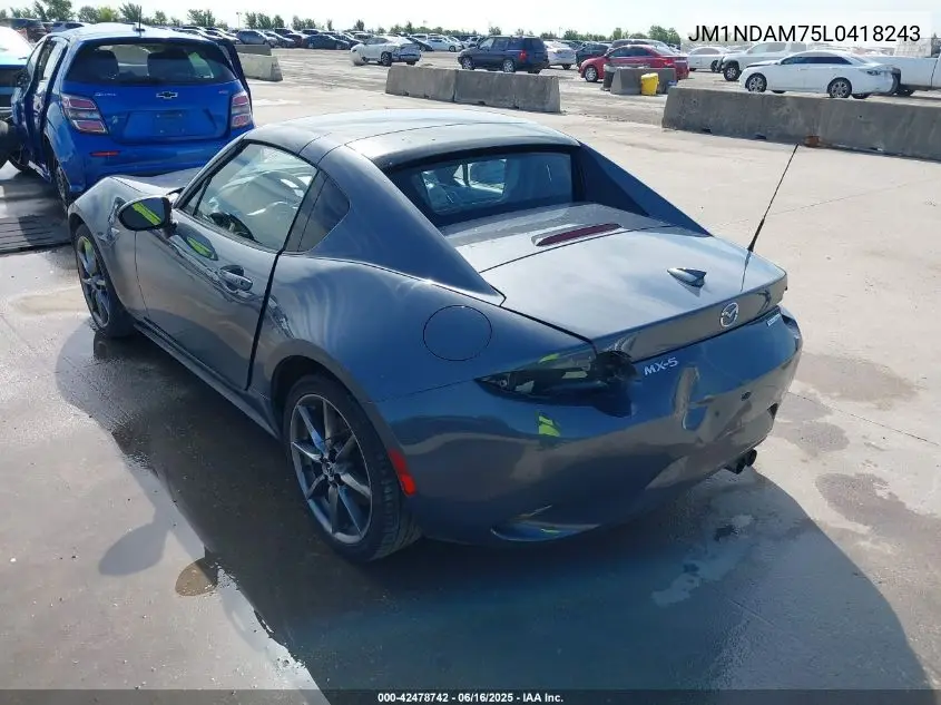2020 Mazda Mx-5 Miata Rf Grand Touring VIN: JM1NDAM75L0418243 Lot: 42478742