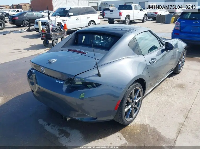 2020 Mazda Mx-5 Miata Rf Grand Touring VIN: JM1NDAM75L0418243 Lot: 42478742