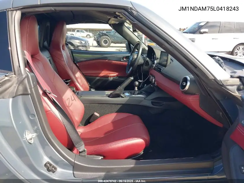 2020 Mazda Mx-5 Miata Rf Grand Touring VIN: JM1NDAM75L0418243 Lot: 42478742