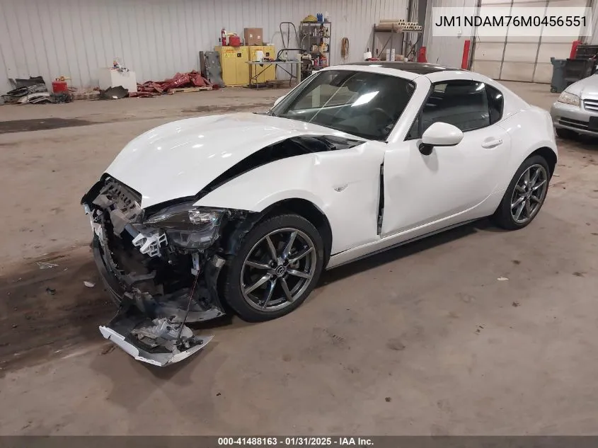 2021 Mazda Mx-5 Miata Rf Grand Touring VIN: JM1NDAM76M0456551 Lot: 41488163