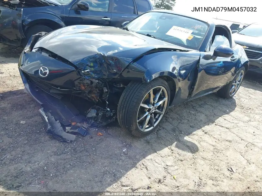 2021 Mazda Mx-5 Miata Grand Touring VIN: JM1NDAD79M0457032 Lot: 41931348