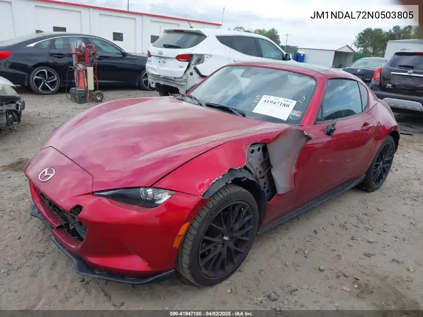 2022 Mazda Mx-5 Miata Rf Club VIN: JM1NDAL72N0503805 Lot: 41947180