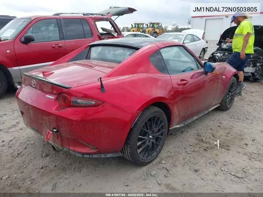 2022 Mazda Mx-5 Miata Rf Club VIN: JM1NDAL72N0503805 Lot: 41947180