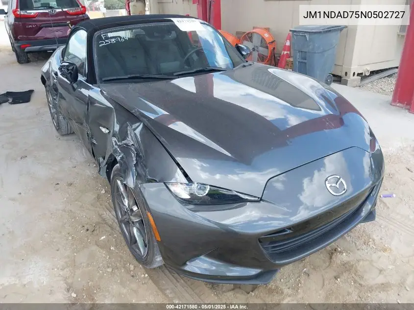 2022 Mazda Mx-5 Miata Grand Touring VIN: JM1NDAD75N0502727 Lot: 42171580