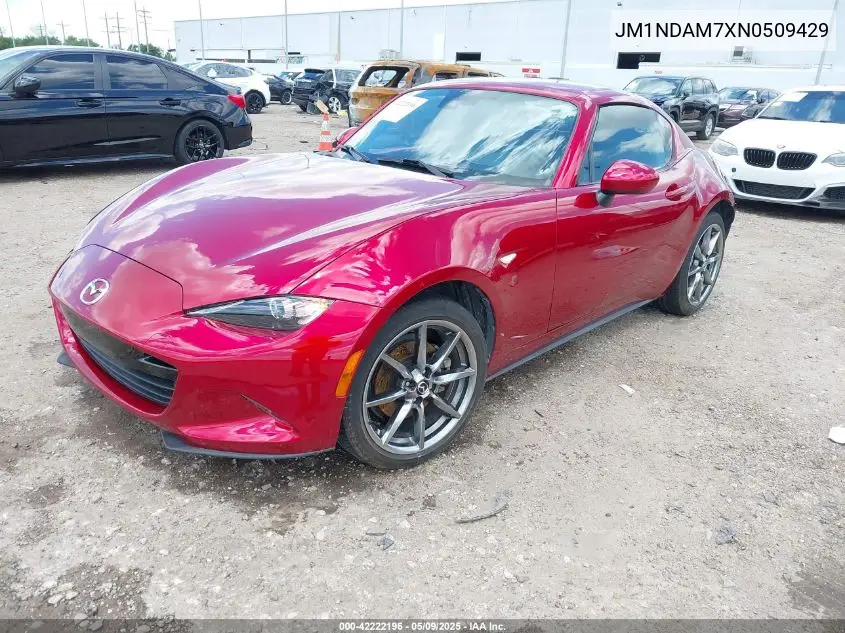 2022 Mazda Mx-5 Miata Rf Grand Touring VIN: JM1NDAM7XN0509429 Lot: 42222196