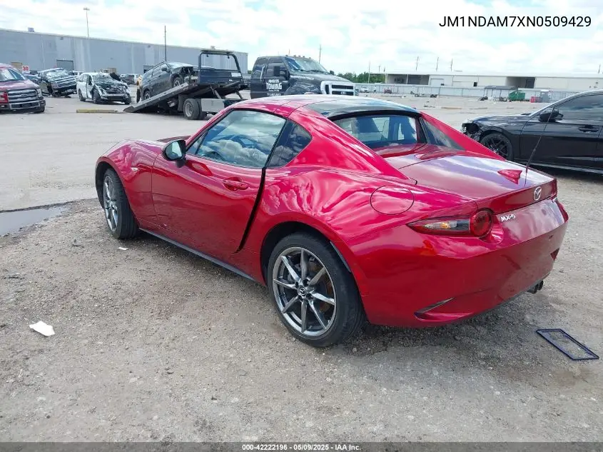 2022 Mazda Mx-5 Miata Rf Grand Touring VIN: JM1NDAM7XN0509429 Lot: 42222196