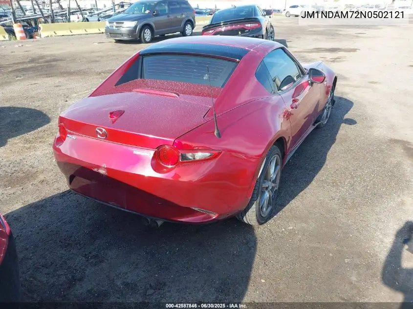 2022 Mazda Mx-5 Miata Rf Grand Touring VIN: JM1NDAM72N0502121 Lot: 42587846