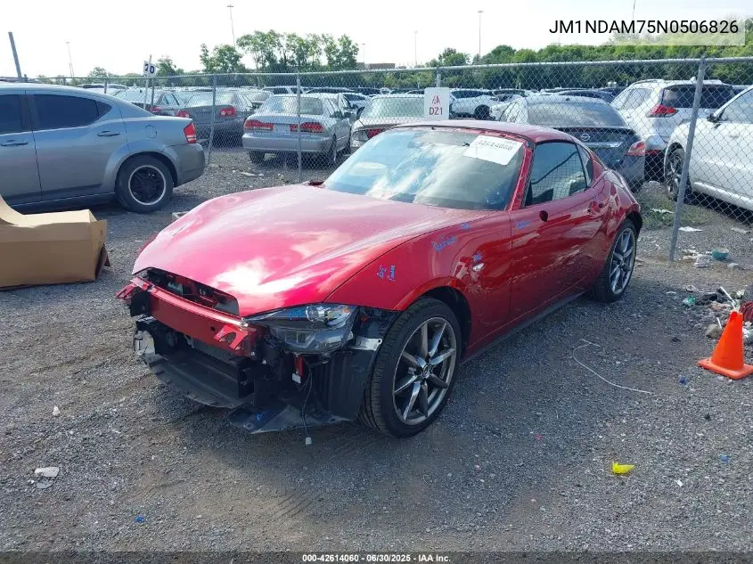 2022 Mazda Mx-5 Miata Rf Grand Touring VIN: JM1NDAM75N0506826 Lot: 42614060