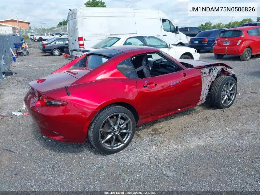 2022 Mazda Mx-5 Miata Rf Grand Touring VIN: JM1NDAM75N0506826 Lot: 42614060