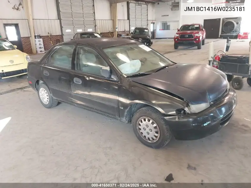 1998 Mazda Protege Dx/Lx VIN: JM1BC1416W0235181 Lot: 41650371