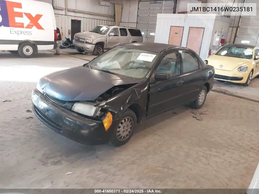 1998 Mazda Protege Dx/Lx VIN: JM1BC1416W0235181 Lot: 41650371