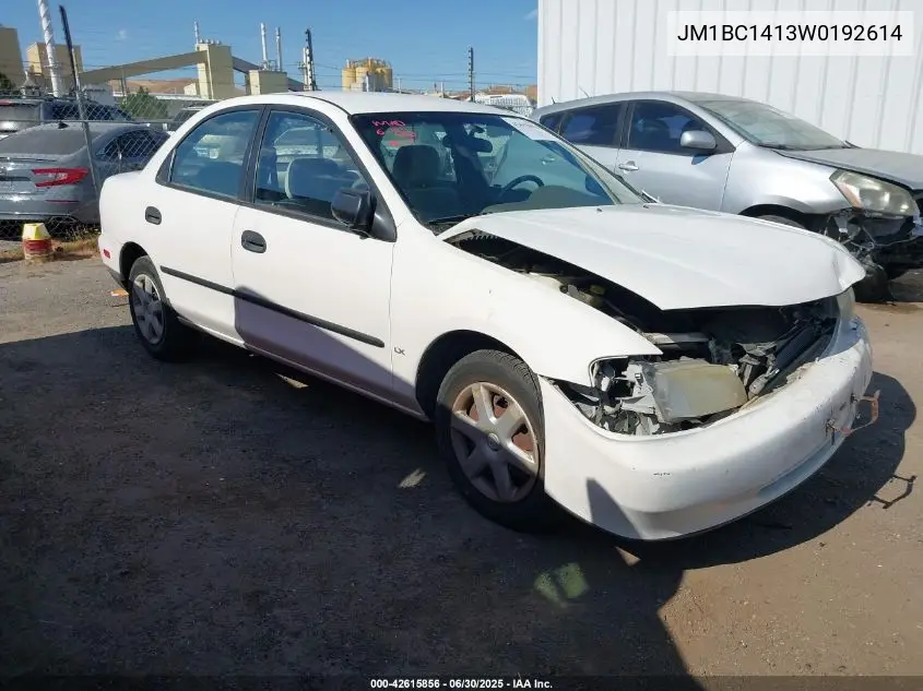 1998 Mazda Protege Dx/Lx VIN: JM1BC1413W0192614 Lot: 42615856