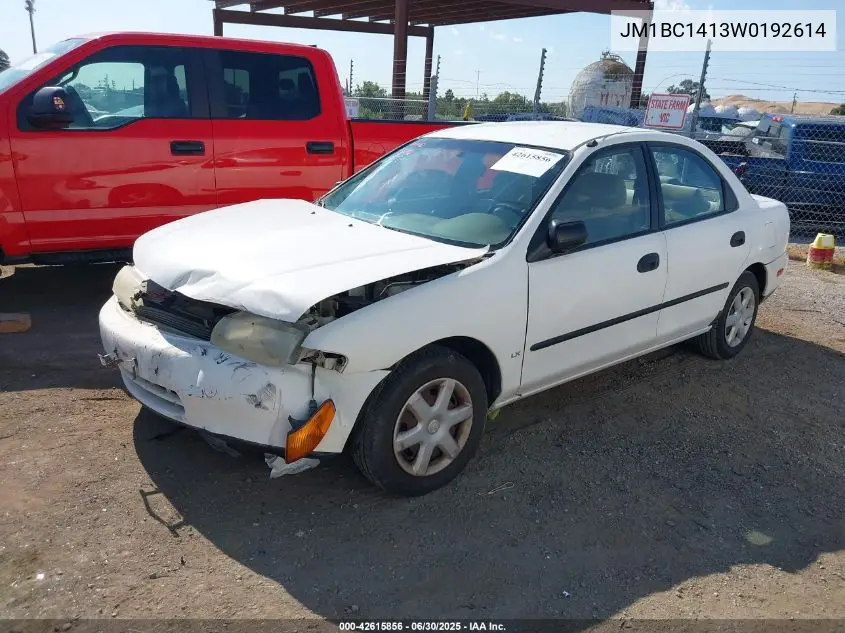 1998 Mazda Protege Dx/Lx VIN: JM1BC1413W0192614 Lot: 42615856