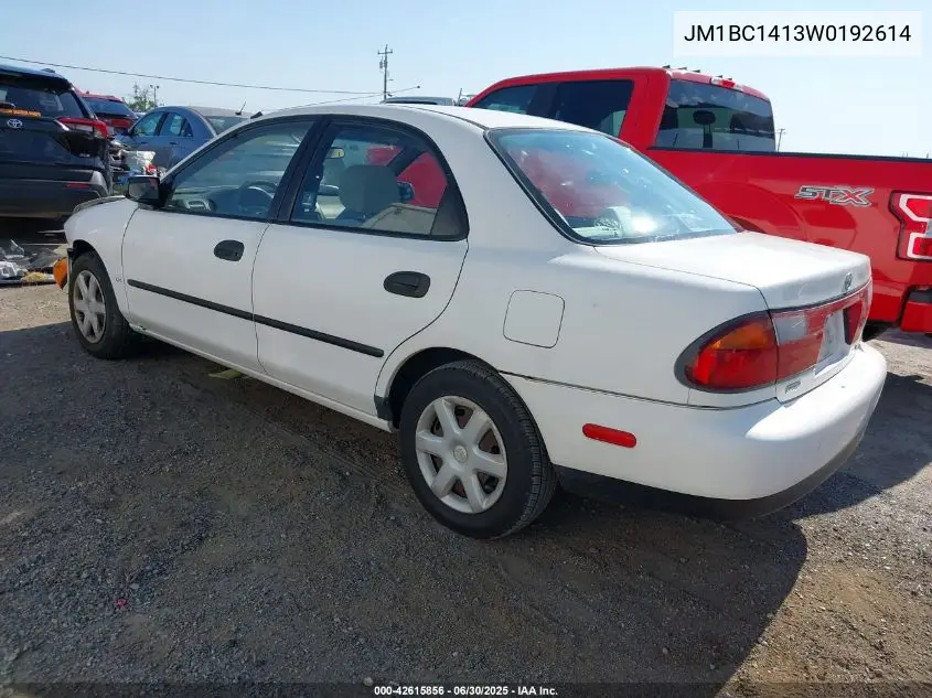 1998 Mazda Protege Dx/Lx VIN: JM1BC1413W0192614 Lot: 42615856
