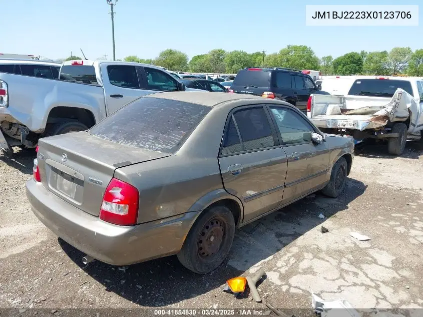 1999 Mazda Protege Dx/Lx VIN: JM1BJ2223X0123706 Lot: 41854830