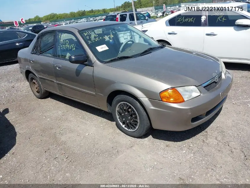 1999 Mazda Protege Dx/Lx VIN: JM1BJ2221X0117175 Lot: 42249883