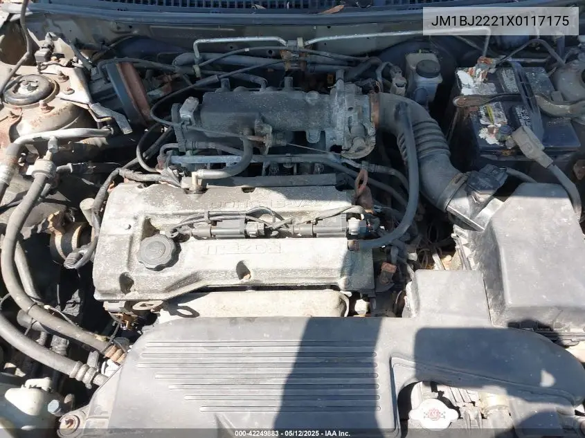 1999 Mazda Protege Dx/Lx VIN: JM1BJ2221X0117175 Lot: 42249883