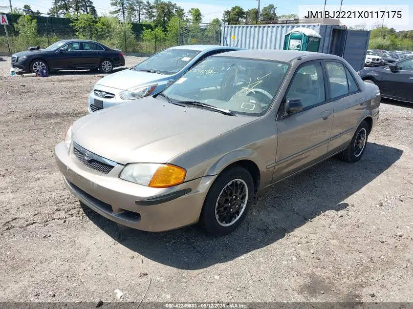 1999 Mazda Protege Dx/Lx VIN: JM1BJ2221X0117175 Lot: 42249883
