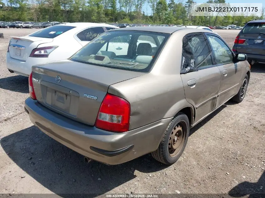 1999 Mazda Protege Dx/Lx VIN: JM1BJ2221X0117175 Lot: 42249883
