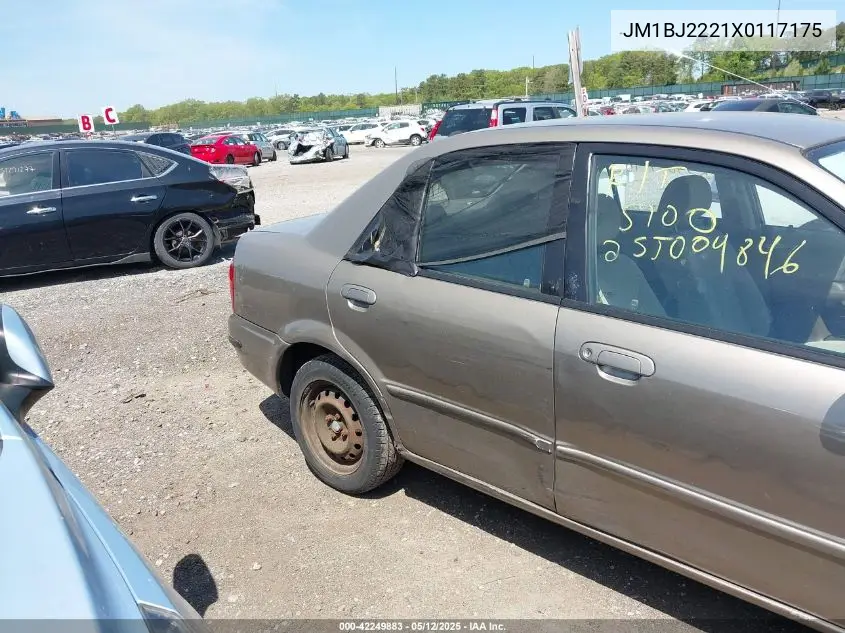 1999 Mazda Protege Dx/Lx VIN: JM1BJ2221X0117175 Lot: 42249883