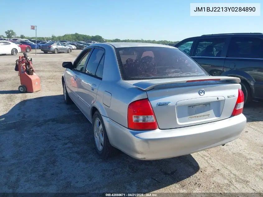 2000 Mazda Protege Es VIN: JM1BJ2213Y0284890 Lot: 42088671