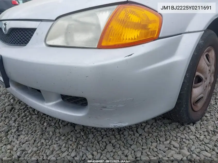 2000 Mazda Protege Dx/Lx VIN: JM1BJ2225Y0211691 Lot: 42464257