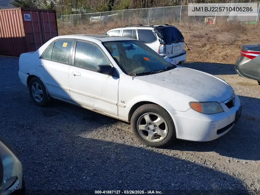 2001 Mazda Protege Es/Lx VIN: JM1BJ225710406286 Lot: 41887127