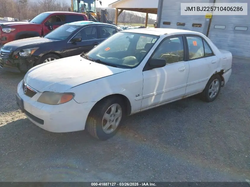 2001 Mazda Protege Es/Lx VIN: JM1BJ225710406286 Lot: 41887127