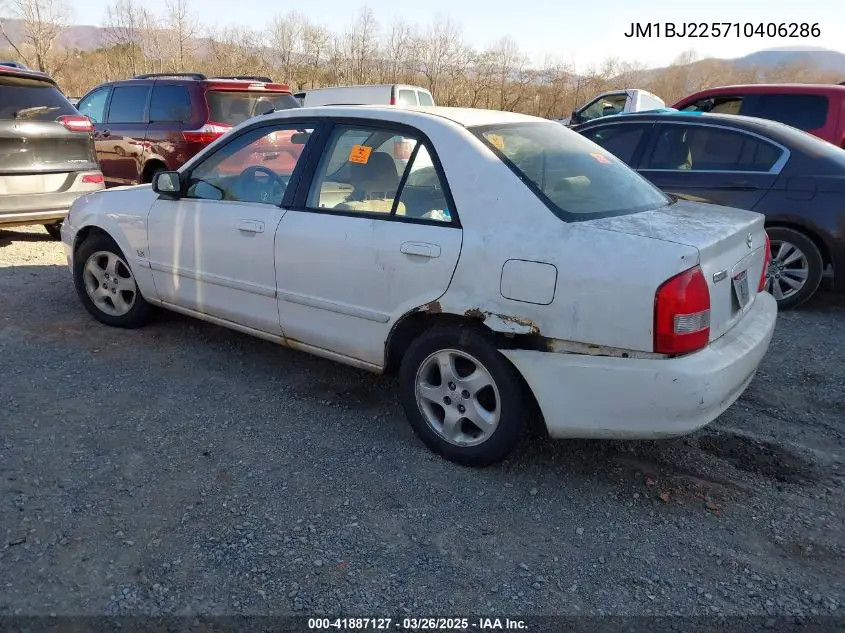 2001 Mazda Protege Es/Lx VIN: JM1BJ225710406286 Lot: 41887127