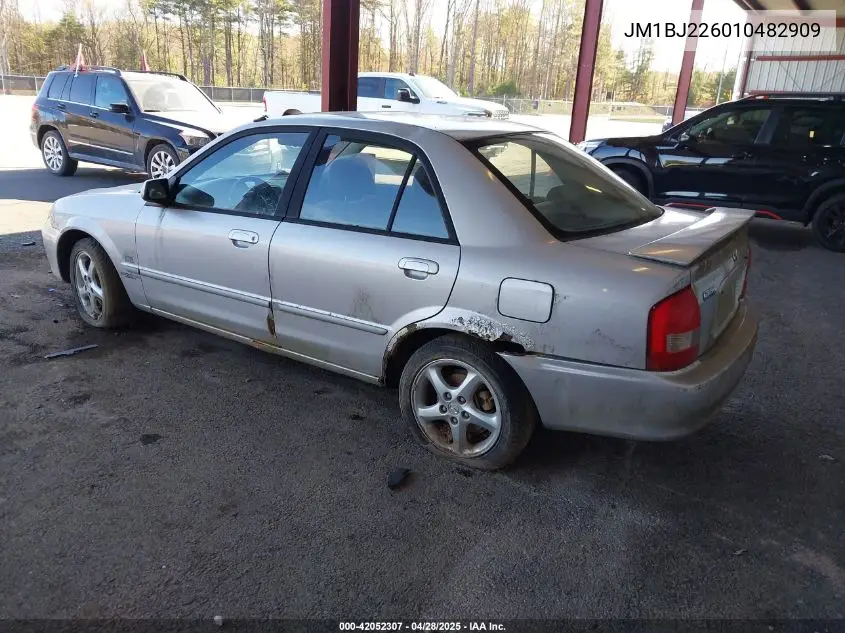 2001 Mazda Protege Es/Lx VIN: JM1BJ226010482909 Lot: 42052307