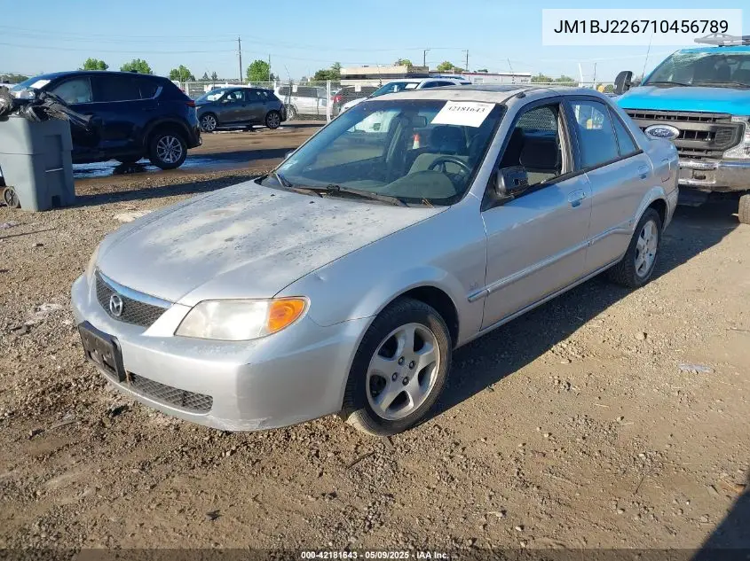 2001 Mazda Protege Es/Lx VIN: JM1BJ226710456789 Lot: 42181643