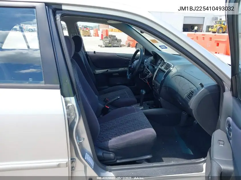 2001 Mazda Protege Es/Lx VIN: JM1BJ225410493032 Lot: 42220585