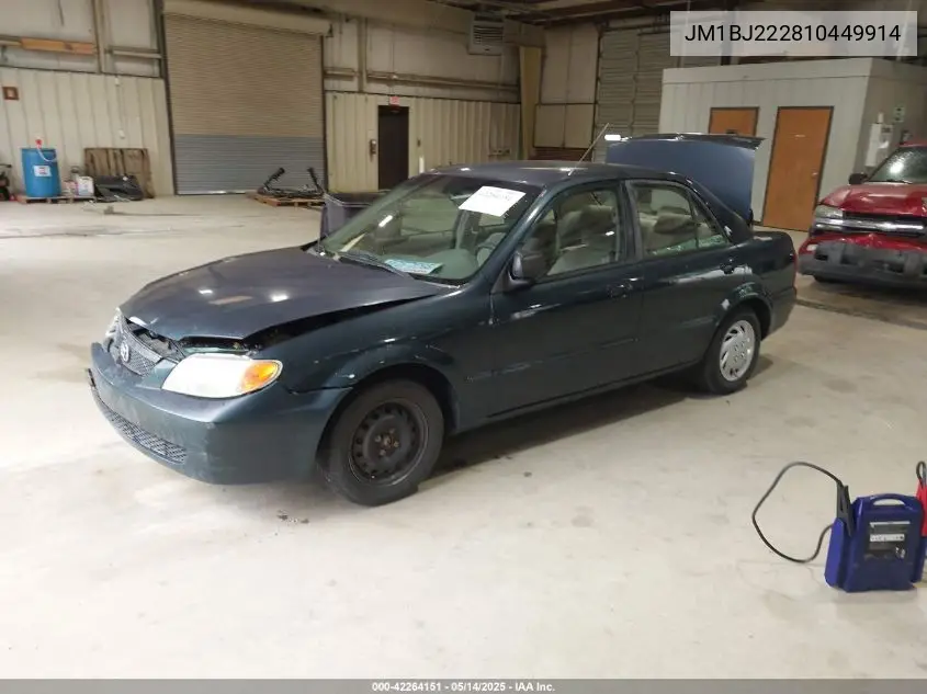 2001 Mazda Protege Dx/Lx VIN: JM1BJ222810449914 Lot: 42264151