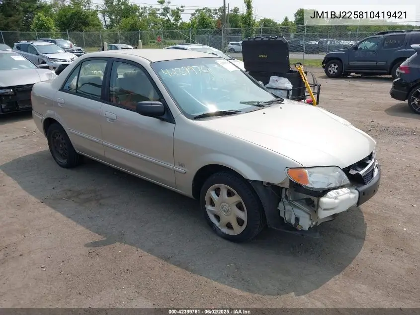 2001 Mazda Protege Es/Lx VIN: JM1BJ225810419421 Lot: 42399761
