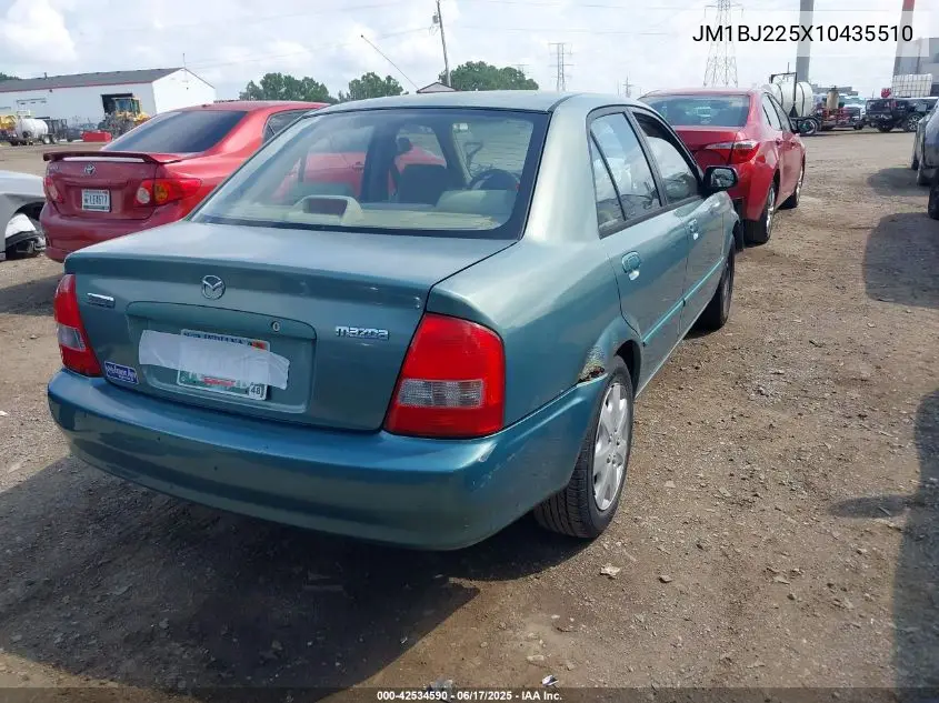 2001 Mazda Protege Es/Lx VIN: JM1BJ225X10435510 Lot: 42534590