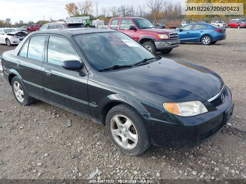 2002 Mazda Protege Dx/Es/Lx VIN: JM1B226720500423 Lot: 40671032