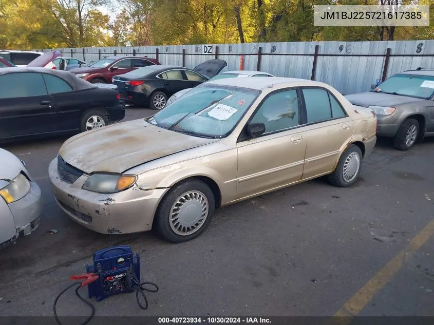 2002 Mazda Protege Dx/Es/Lx VIN: JM1BJ225721617385 Lot: 40723934