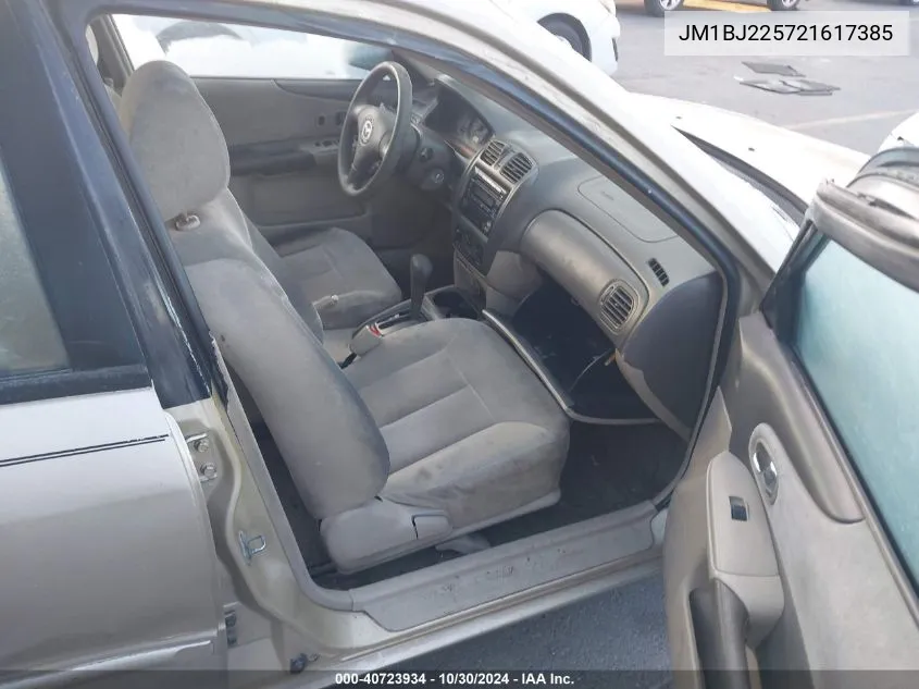 2002 Mazda Protege Dx/Es/Lx VIN: JM1BJ225721617385 Lot: 40723934