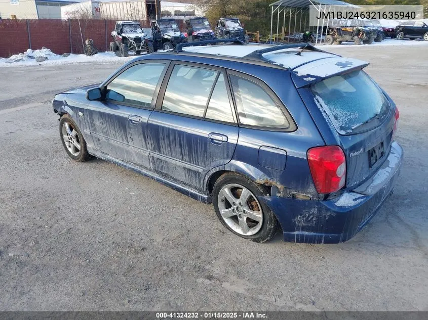 2002 Mazda Protege5 VIN: JM1BJ246321635940 Lot: 41324232