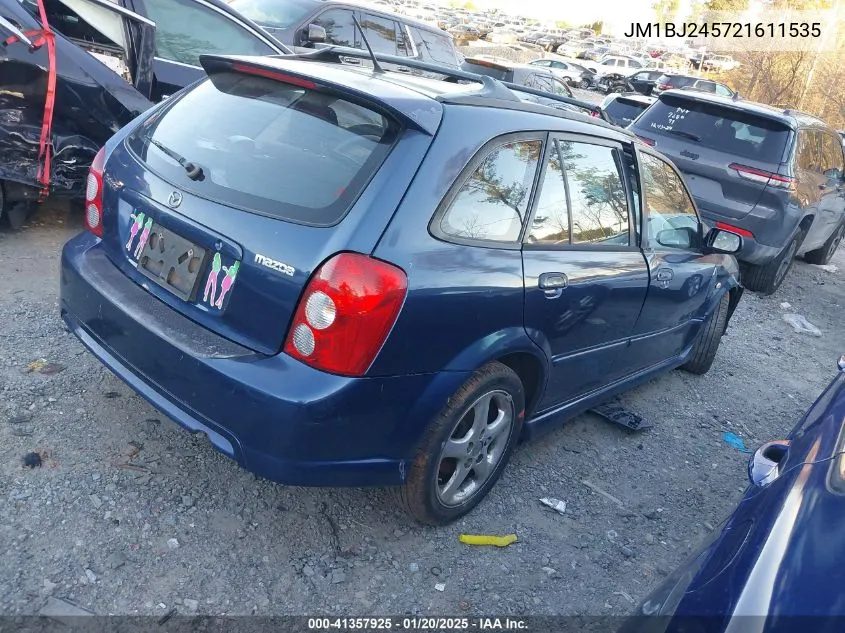 2002 Mazda Protege5 VIN: JM1BJ245721611535 Lot: 41357925